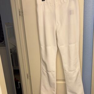 Mizuno White Athletic Baseball Pants M